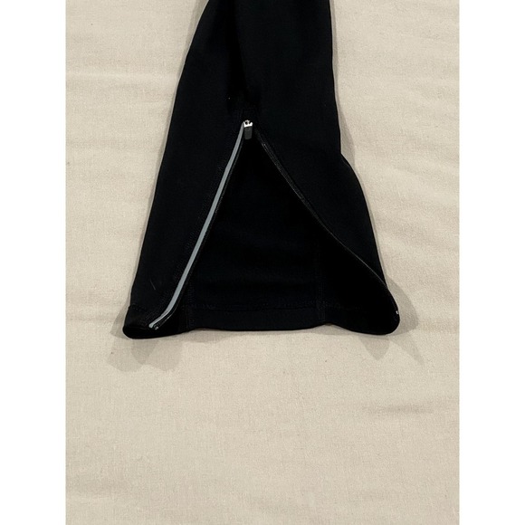 Women's Nike Dri-FIT Running Legging M Black w/Rear Zip Up Pocket and Bottom Zip - Picture 3 of 6